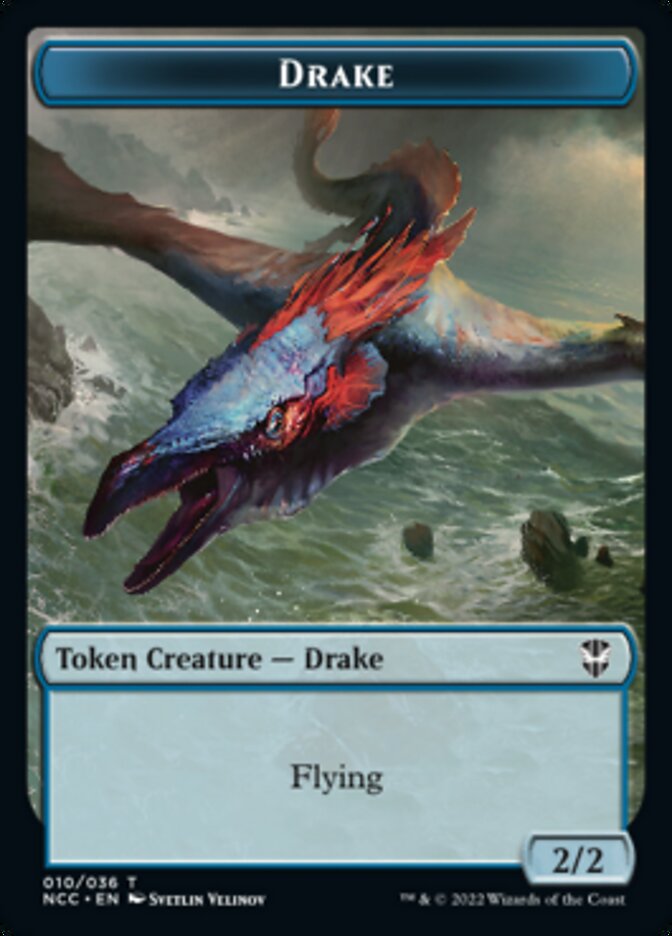 Zombie // Drake Double-Sided Token [Streets of New Capenna Commander Tokens] | Lots Moore NSW