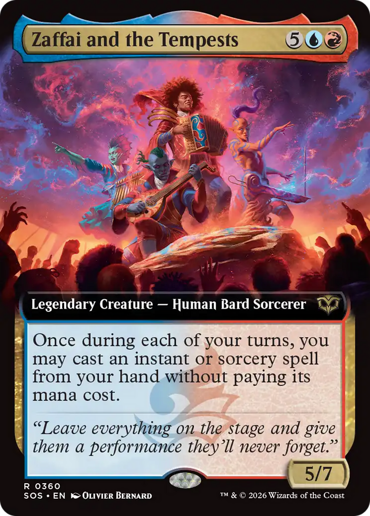 Zaffai and the Tempests (Extended Art) [Secrets of Strixhaven] | Lots Moore NSW