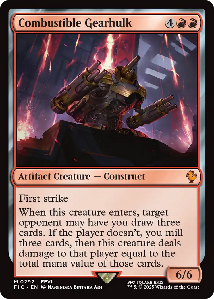 Combustible Gearhulk [FINAL FANTASY Commander] | Lots Moore NSW