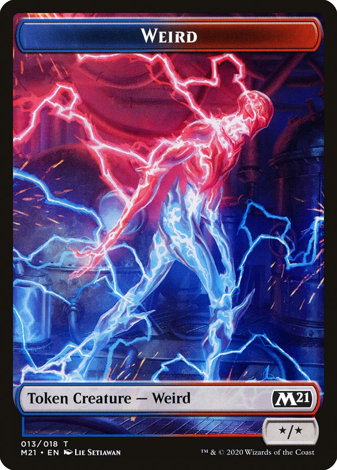 Soldier // Weird Double-Sided Token [Core Set 2021 Tokens] | Lots Moore NSW