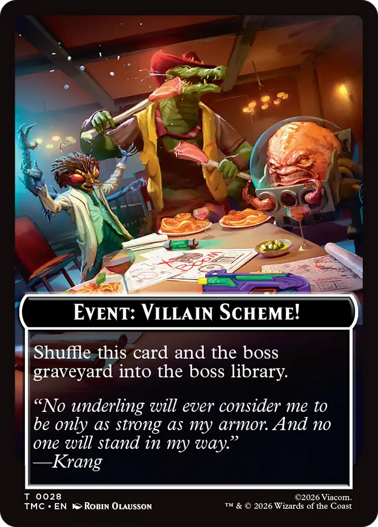 Event: Villain Scheme! [Teenage Mutant Ninja Turtles Commander Tokens] | Lots Moore NSW