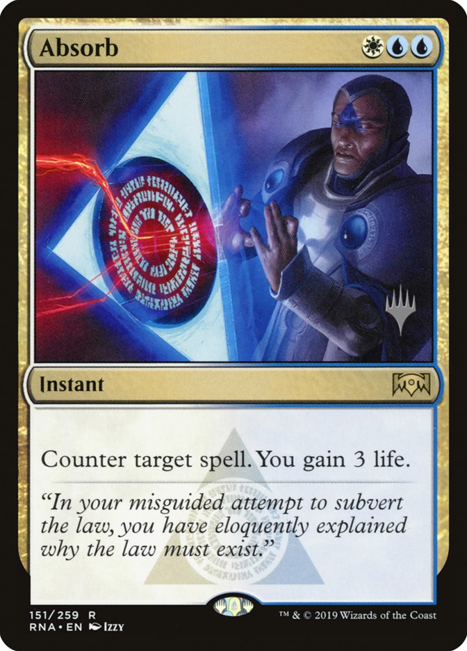 Absorb (Promo Pack) [Ravnica Allegiance Promos] | Lots Moore NSW