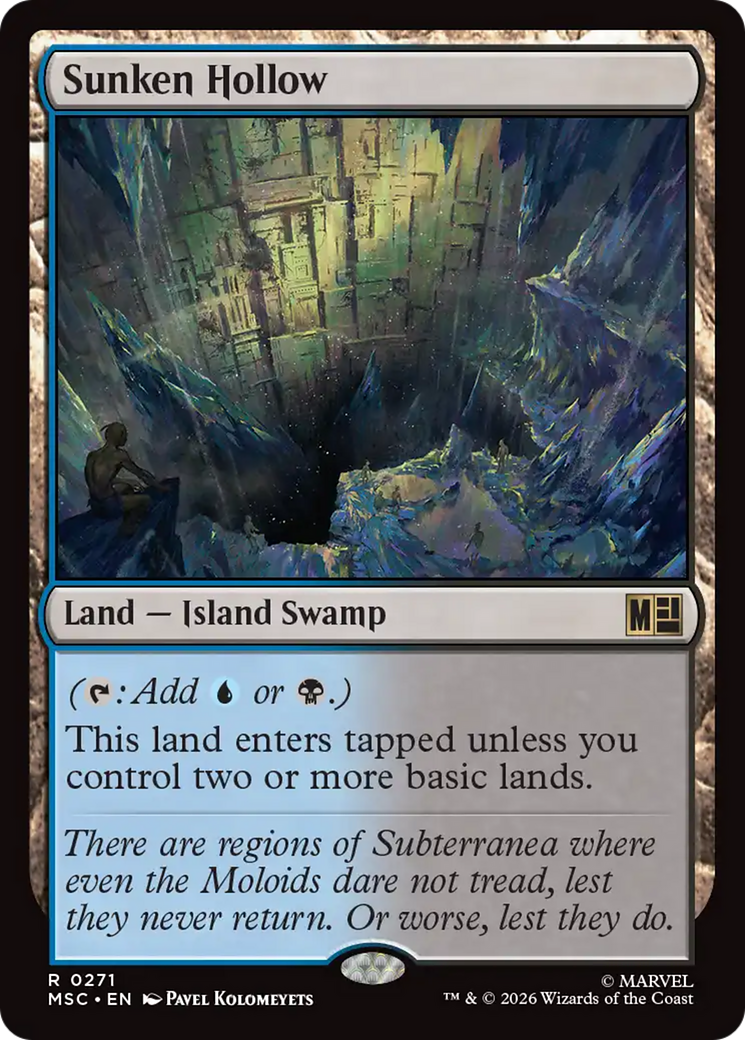 Sunken Hollow (Surge Foil) [Marvel Super Heroes Commander] | Lots Moore NSW