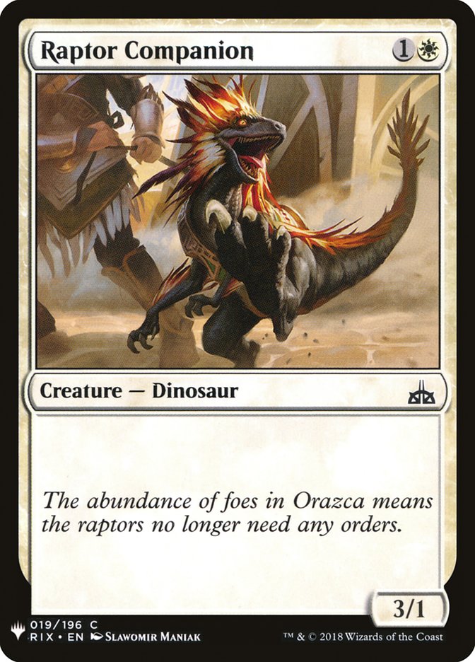 Raptor Companion [Mystery Booster] | Lots Moore NSW