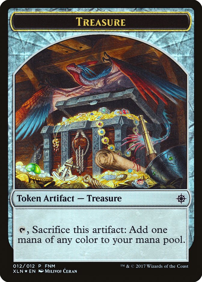 Pirate // Treasure Double-Sided Token [Friday Night Magic 2017] | Lots Moore NSW