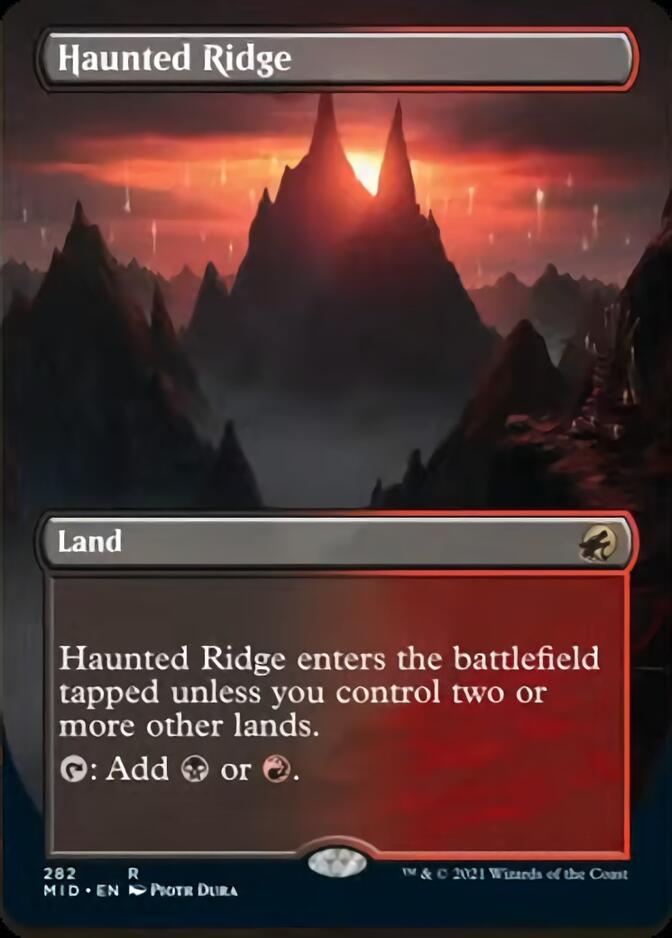 Haunted Ridge (Borderless Alternate Art) [Innistrad: Midnight Hunt] | Lots Moore NSW