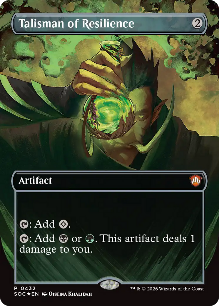 Talisman of Resilience (Borderless) [Secrets of Strixhaven Commander] | Lots Moore NSW