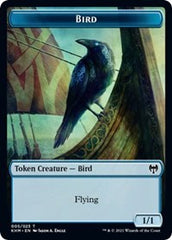 Bird (005) // Soldier Double-Sided Token [Kaldheim Commander Tokens] | Lots Moore NSW