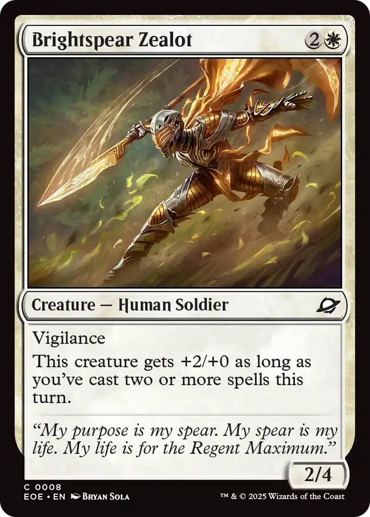 Brightspear Zealot [Edge of Eternities] | Lots Moore NSW