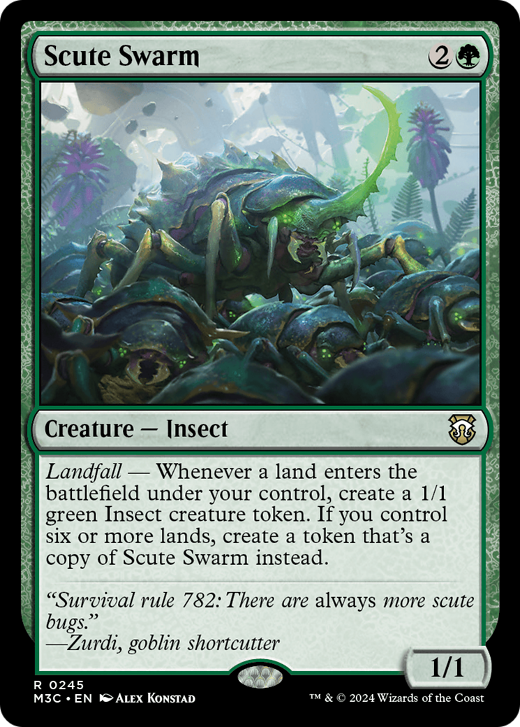 Scute Swarm (Ripple Foil) [Modern Horizons 3 Commander] | Lots Moore NSW