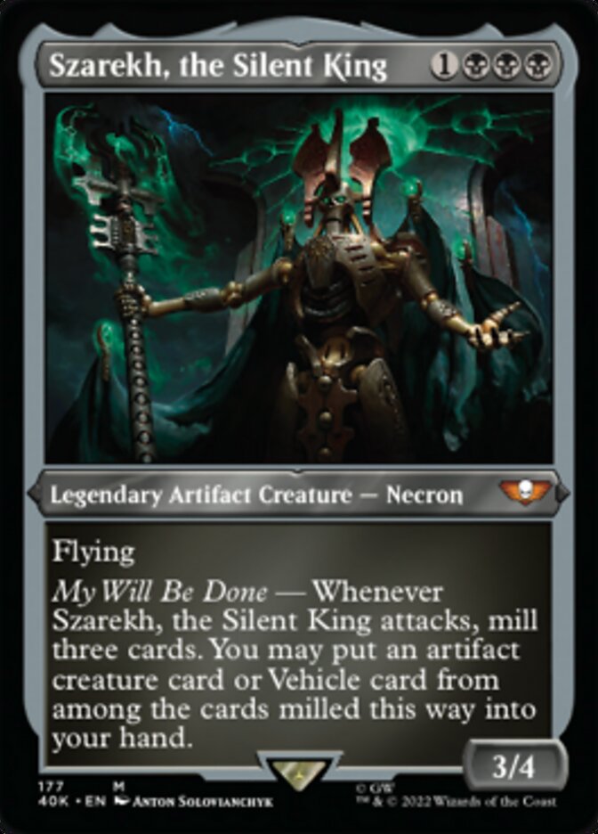 Szarekh, the Silent King (Display Commander) (Surge Foil) [Warhammer 40,000] | Lots Moore NSW