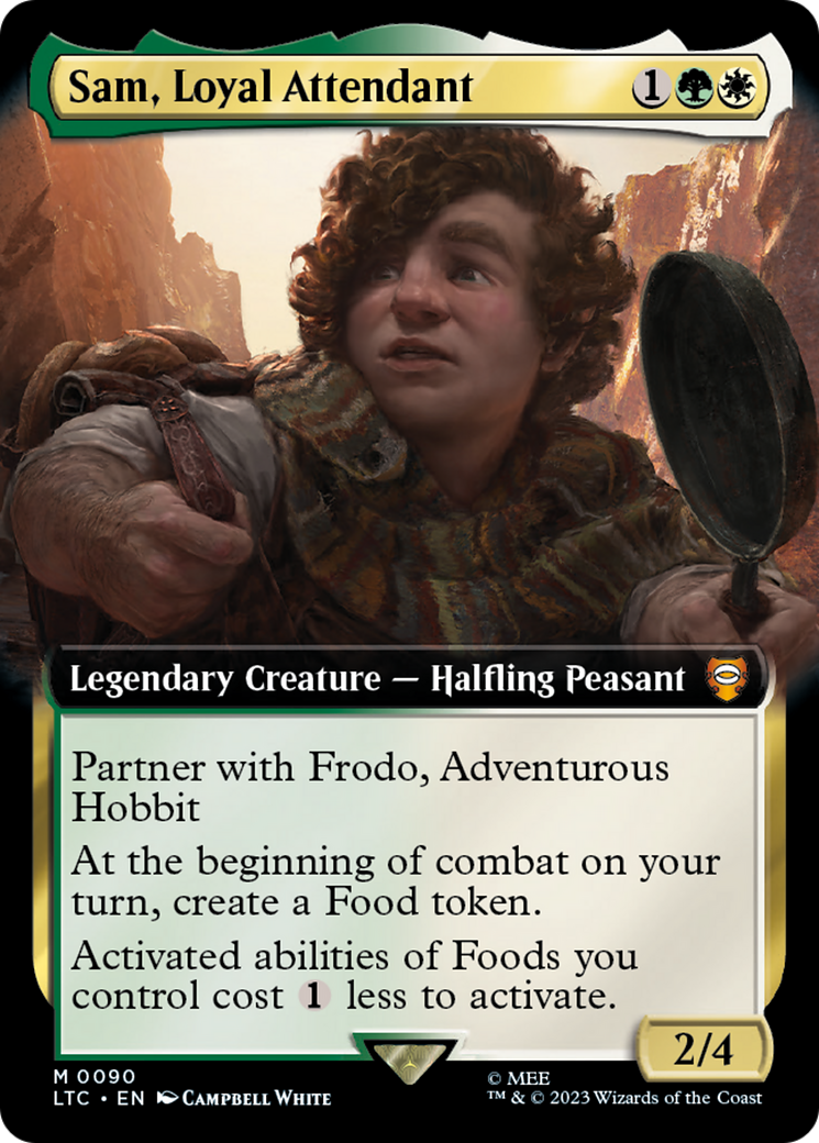 Sam, Loyal Attendant (Extended Art) [The Lord of the Rings: Tales of Middle-Earth Commander] | Lots Moore NSW