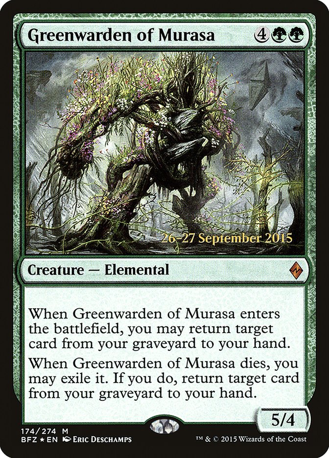 Greenwarden of Murasa [Battle for Zendikar Prerelease Promos] | Lots Moore NSW