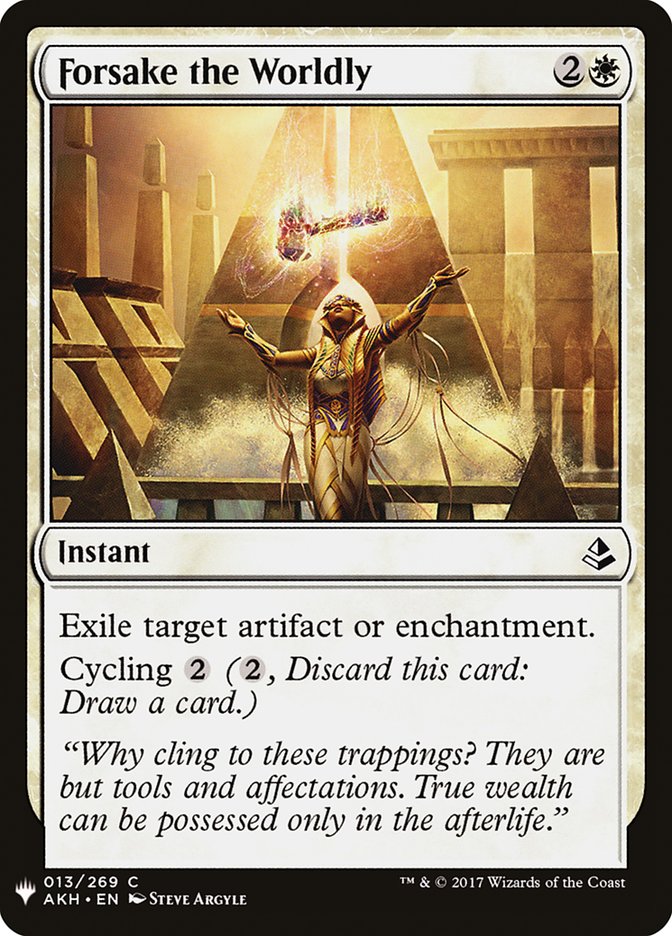 Forsake the Worldly [Mystery Booster] | Lots Moore NSW