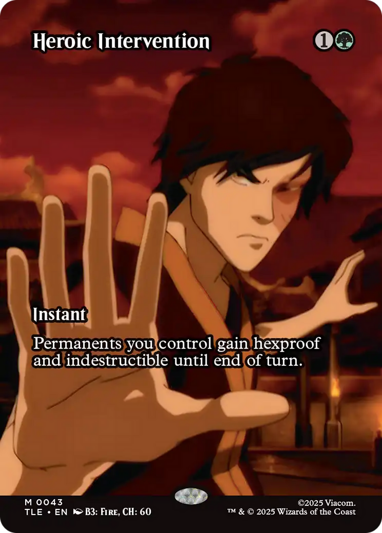 Heroic Intervention (Borderless) [Avatar: The Last Airbender: Eternal-Legal] | Lots Moore NSW
