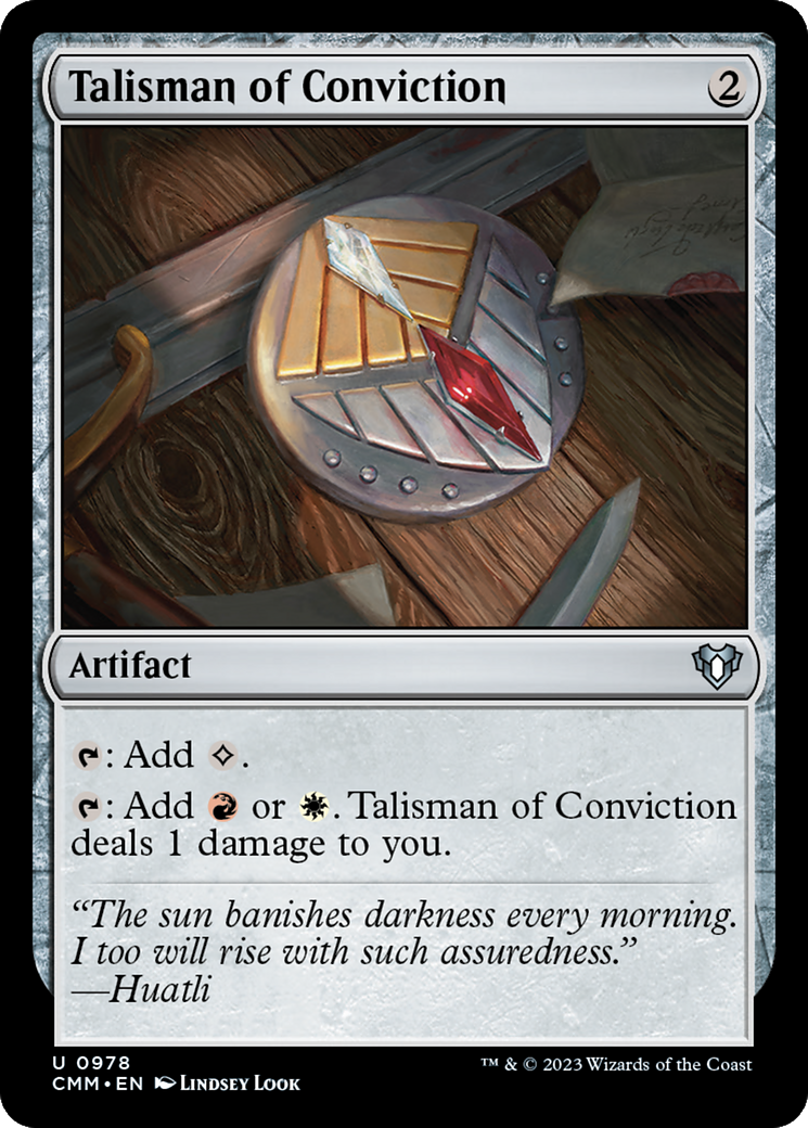 Talisman of Conviction [Commander Masters] | Lots Moore NSW