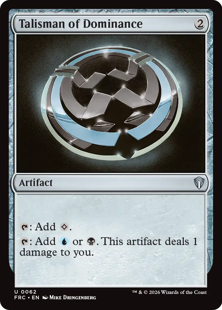 Talisman of Dominance [Reality Fracture Commander] | Lots Moore NSW