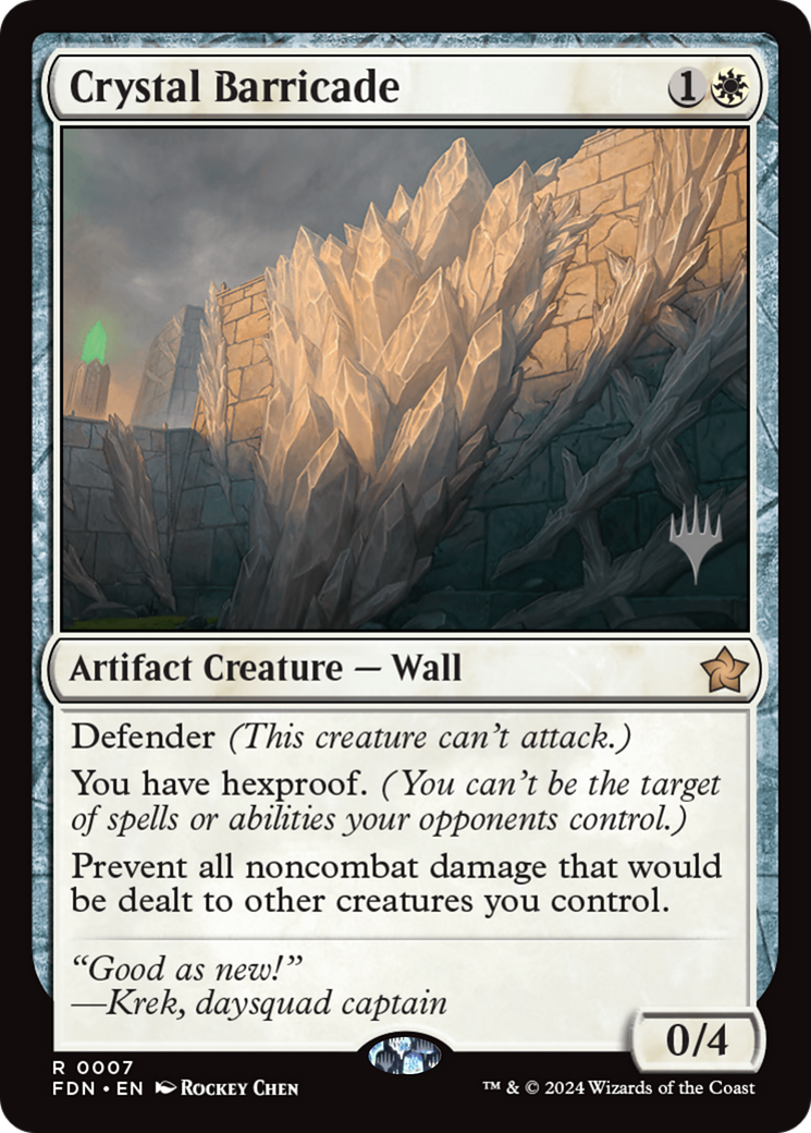 Crystal Barricade [Foundations Promos] | Lots Moore NSW