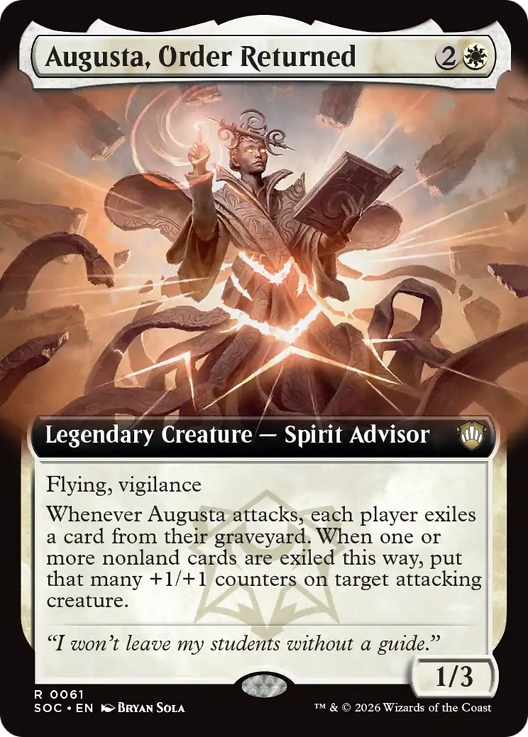 Augusta, Order Returned (Extended Art) [Secrets of Strixhaven Commander] | Lots Moore NSW