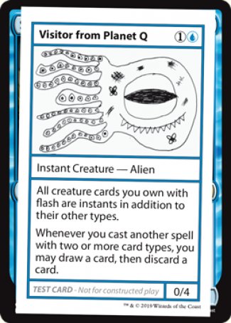 Visitor from Planet Q (2021 Edition) [Mystery Booster Playtest Cards] | Lots Moore NSW