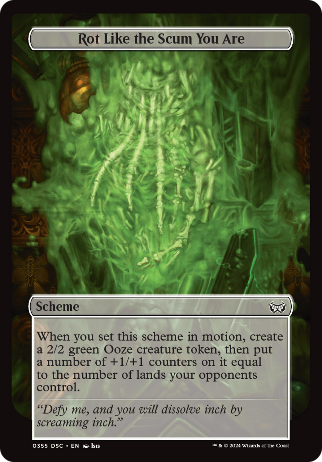 Rot Like the Scum You Are (Full Art) [Duskmourn: Archenemy] | Lots Moore NSW