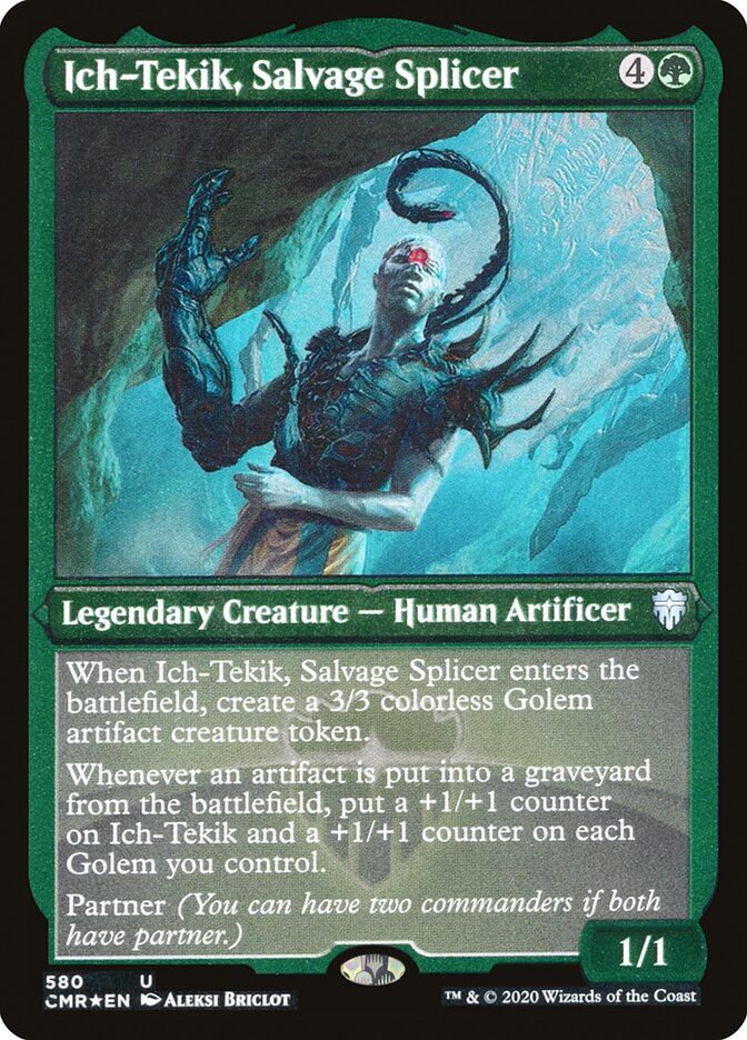 Ich-Tekik, Salvage Splicer (Etched) [Commander Legends] | Lots Moore NSW