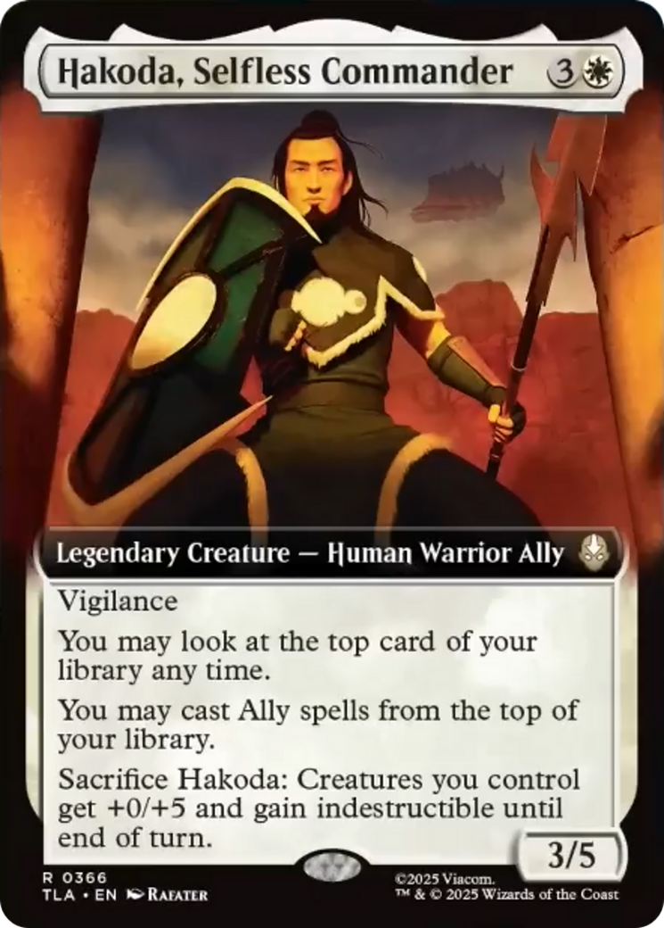 Hakoda, Selfless Commander (Extended Art) [Avatar: The Last Airbender] | Lots Moore NSW
