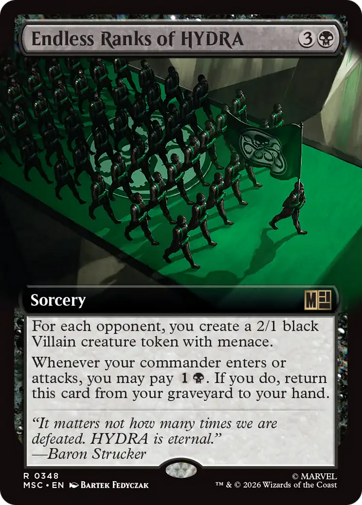 Endless Ranks of HYDRA (Extended Art) [Marvel Super Heroes Commander] | Lots Moore NSW