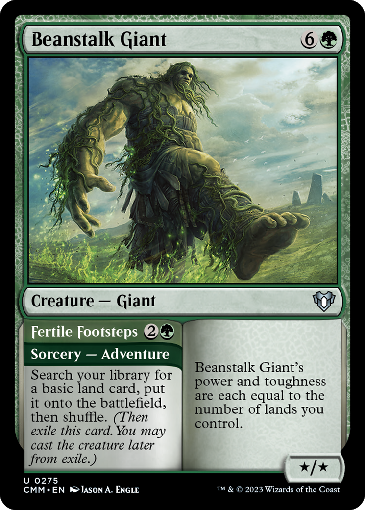 Beanstalk Giant // Fertile Footsteps [Commander Masters] | Lots Moore NSW