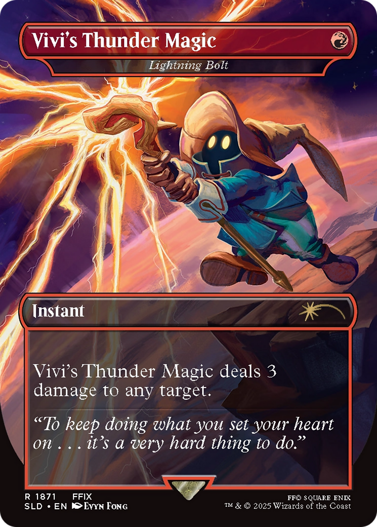 Vivi's Thunder Magic - Lightning Bolt [Secret Lair Drop Series] | Lots Moore NSW