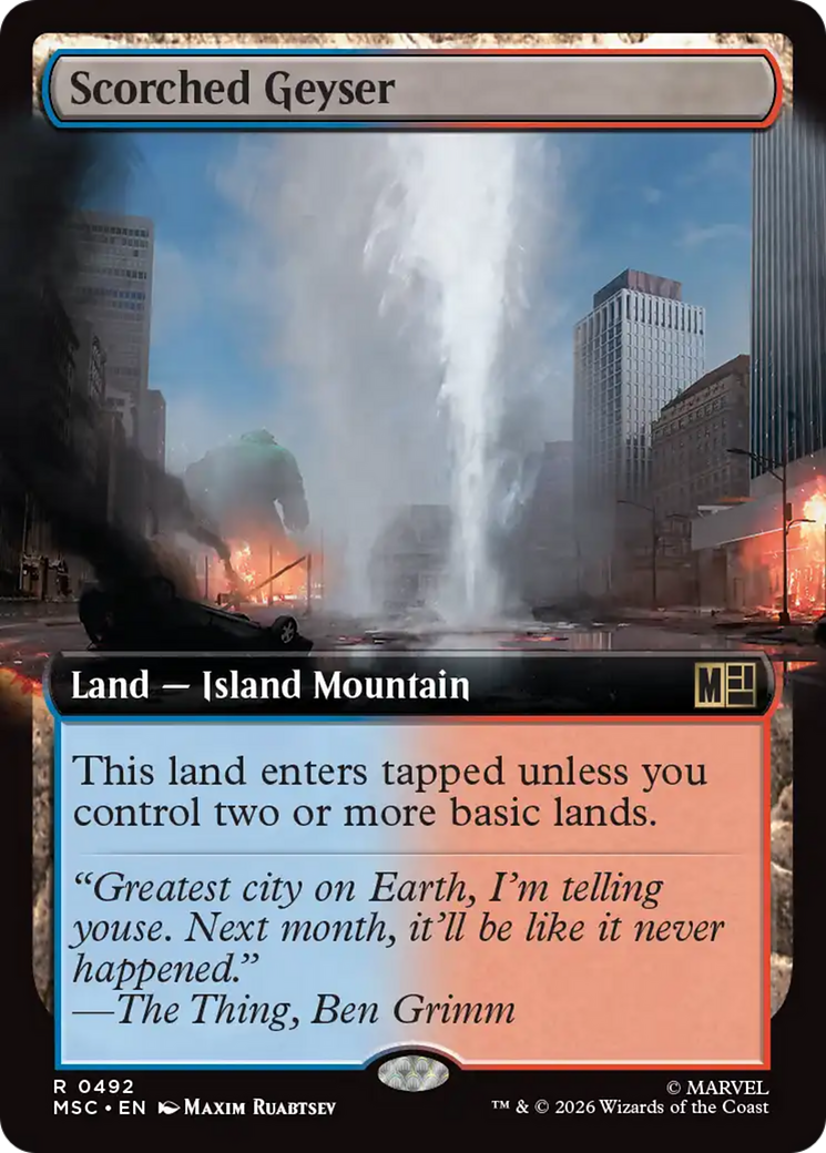 Scorched Geyser (Extended Art) [Marvel Super Heroes Commander] | Lots Moore NSW