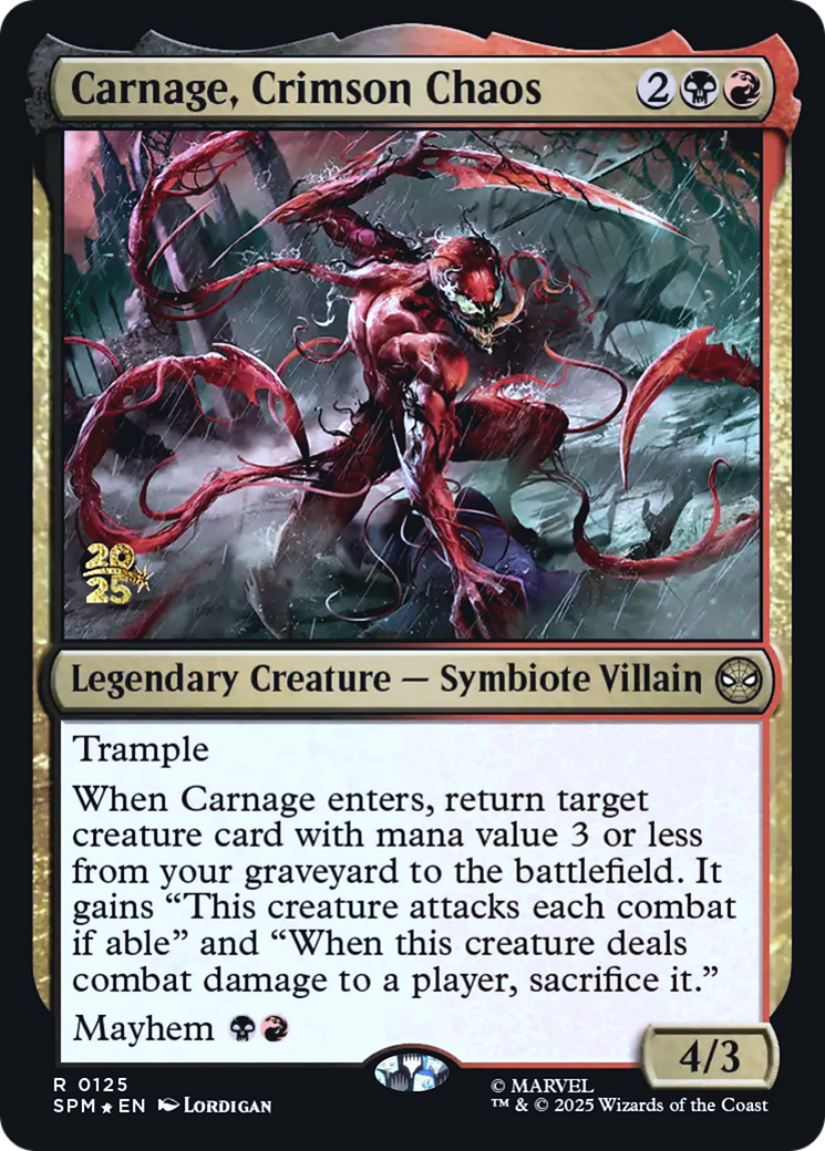 Carnage, Crimson Chaos [Wizards Play Network 2025] | Lots Moore NSW
