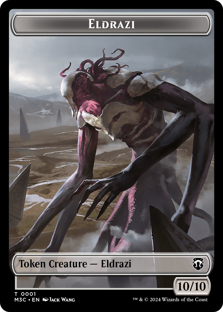 Spirit (Ripple Foil) // Eldrazi Double-Sided Token [Modern Horizons 3 Commander Tokens] | Lots Moore NSW