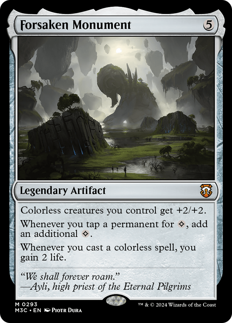 Forsaken Monument (Ripple Foil) [Modern Horizons 3 Commander] | Lots Moore NSW