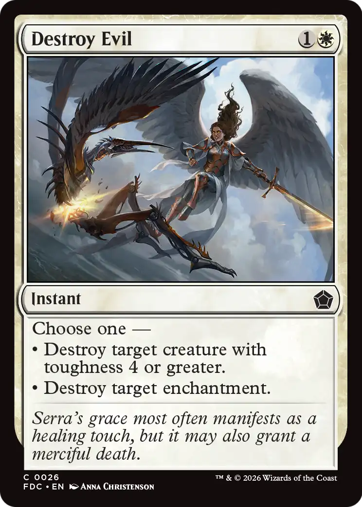 Destroy Evil [Foundations Commander] | Lots Moore NSW