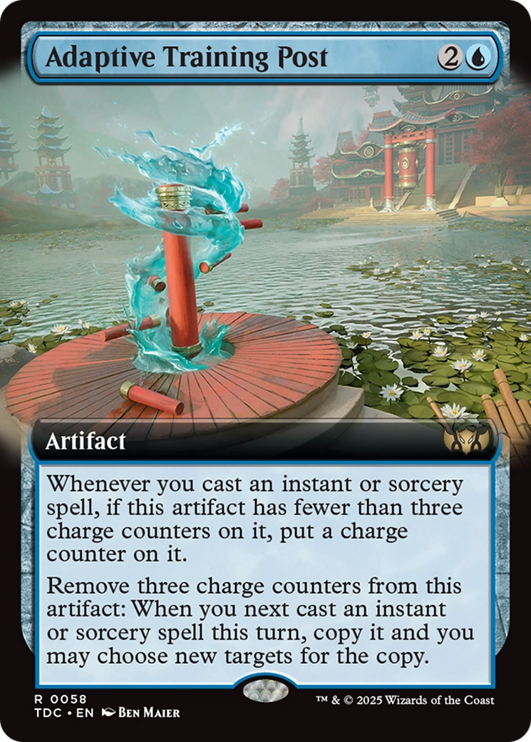 Adaptive Training Post (Extended Art) [Tarkir: Dragonstorm Commander] | Lots Moore NSW