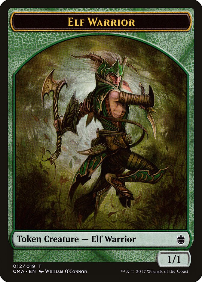 Elf Warrior Token [Commander Anthology Tokens] | Lots Moore NSW