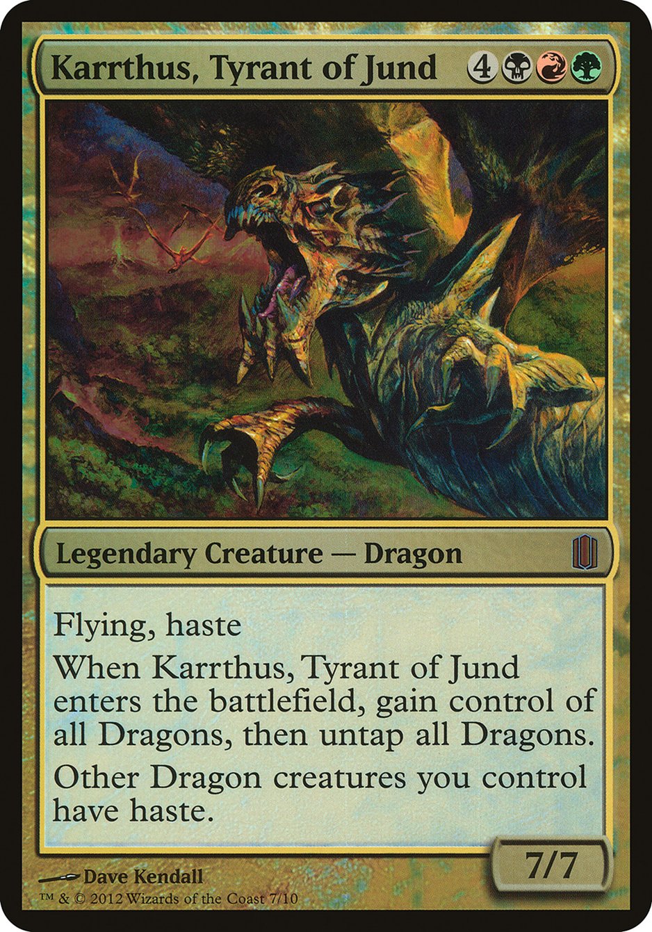 Karrthus, Tyrant of Jund (Oversized) [Commander's Arsenal Oversized] | Lots Moore NSW