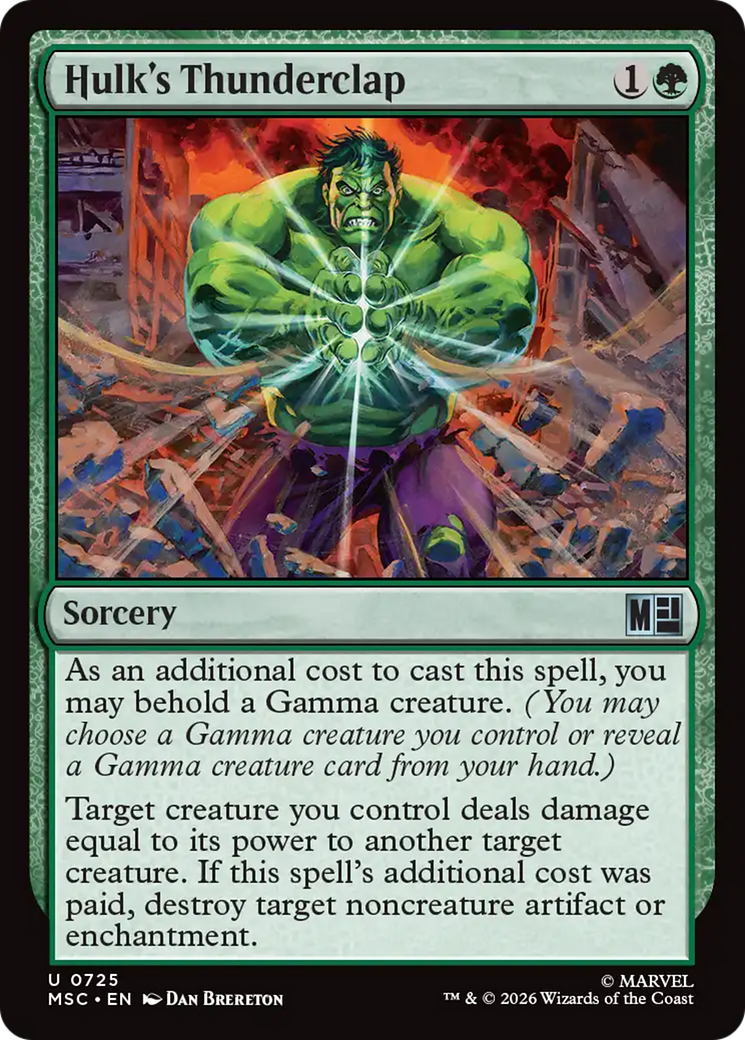 Hulk's Thunderclap [Marvel Super Heroes Commander] | Lots Moore NSW