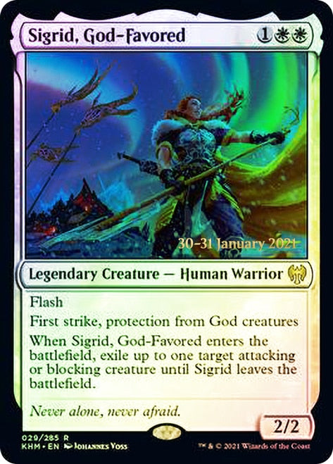 Sigrid, God-Favored [Kaldheim Prerelease Promos] | Lots Moore NSW