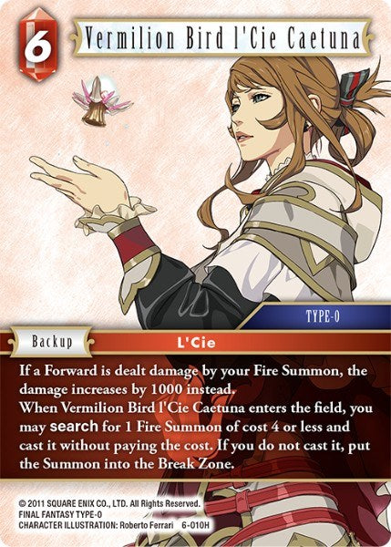 Vermilion Bird l'Cie Caetuna [Opus VI] | Lots Moore NSW