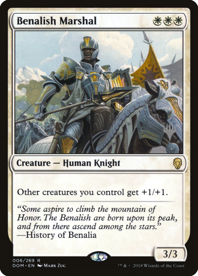 Benalish Marshal (Promo Pack) [Dominaria Promos] | Lots Moore NSW