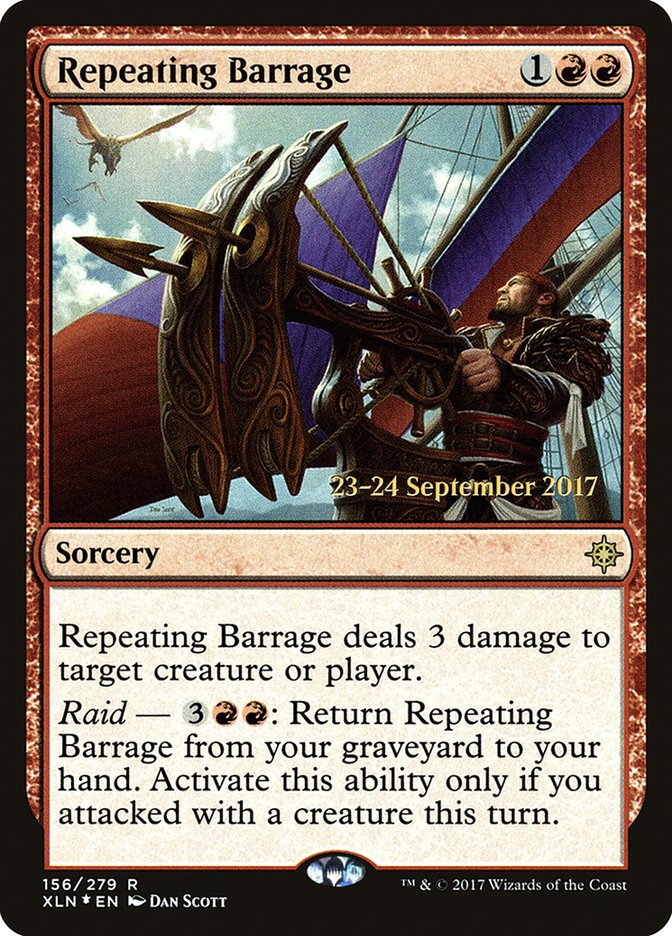 Repeating Barrage [Ixalan Prerelease Promos] | Lots Moore NSW