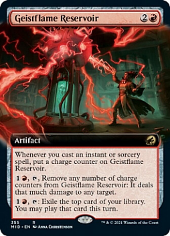 Geistflame Reservoir (Extended Art) [Innistrad: Midnight Hunt] | Lots Moore NSW