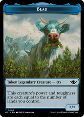 Mercenary // Beau Double-Sided Token [Outlaws of Thunder Junction Tokens] | Lots Moore NSW