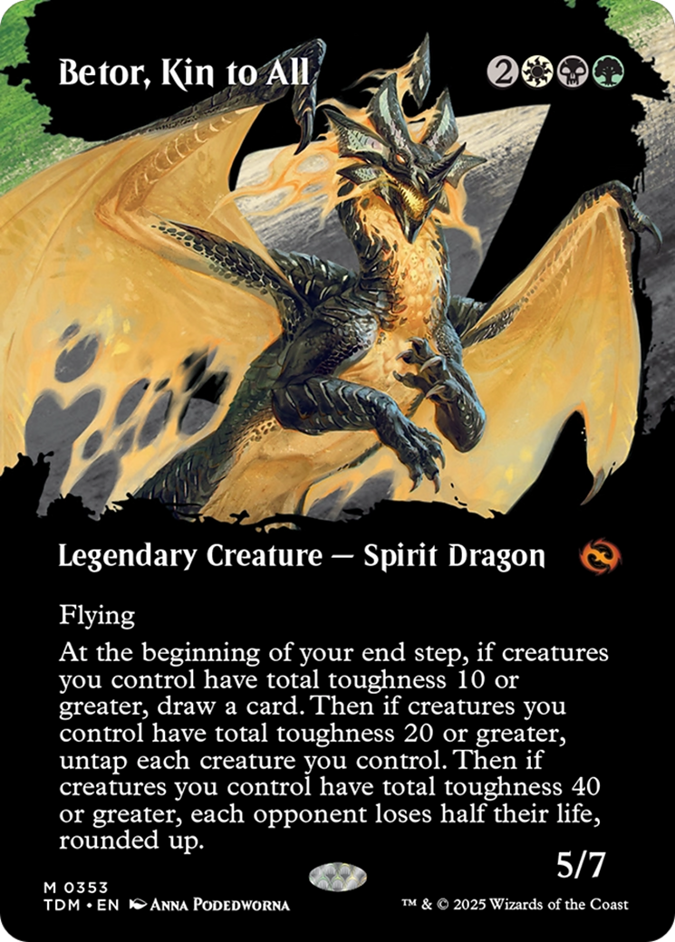 Betor, Kin to All (Borderless) [Tarkir: Dragonstorm] | Lots Moore NSW