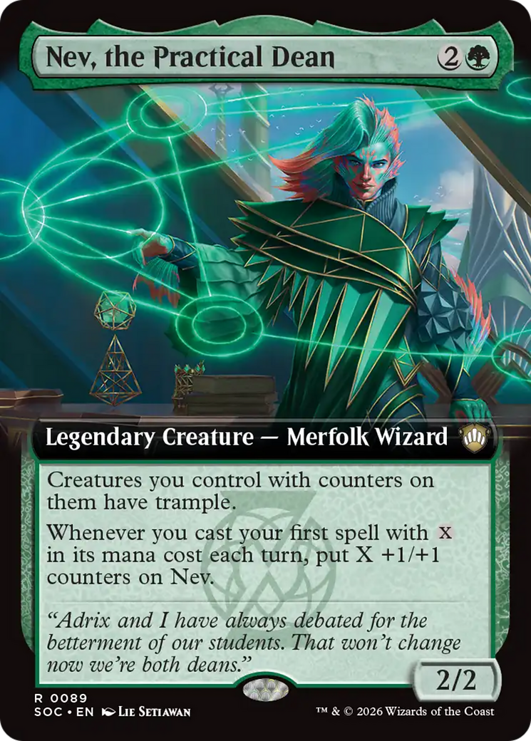 Nev, the Practical Dean (Extended Art) [Secrets of Strixhaven Commander] | Lots Moore NSW