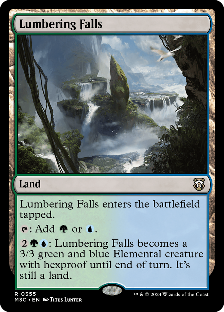 Lumbering Falls (Ripple Foil) [Modern Horizons 3 Commander] | Lots Moore NSW