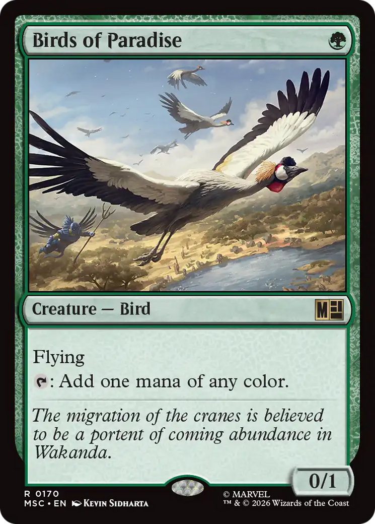 Birds of Paradise (Surge Foil) [Marvel Super Heroes Commander] | Lots Moore NSW