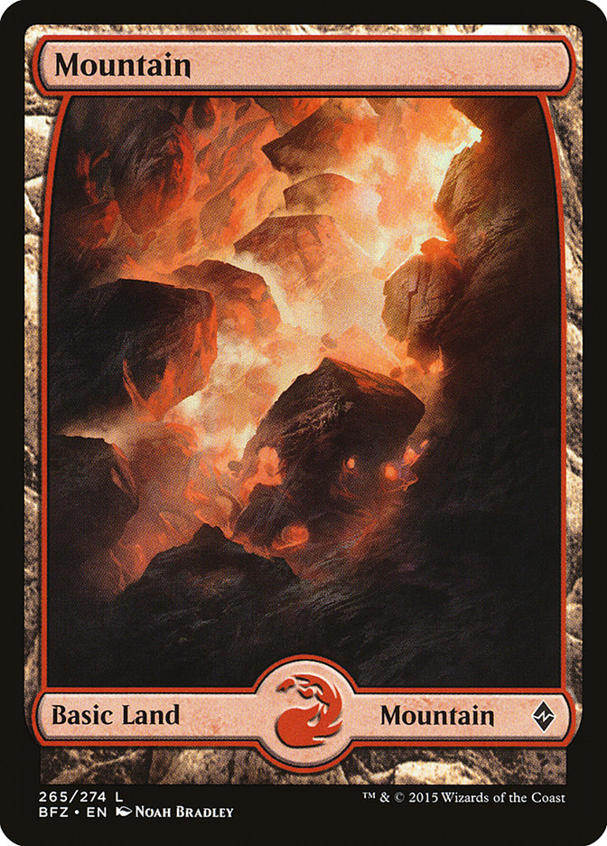 Mountain (265) (Full Art) [Battle for Zendikar] | Lots Moore NSW